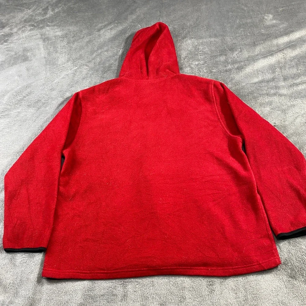 Disney Mickey Mouse Red Fleece Zip Up Hoodie Jacket XL‎ Kids Girls Christmas